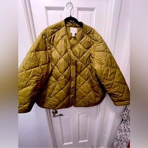 H & M Green/Olive Quilted Women's Jacket
